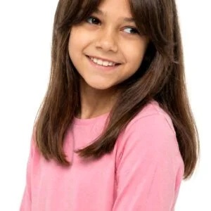 Curtain bangs hairstyle
